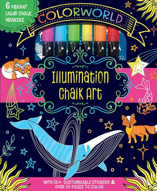 ColorWorld: Illumination Chalk Art by Editors of Silver Dolphin Books: Kit - Paperback; 64 pages / English