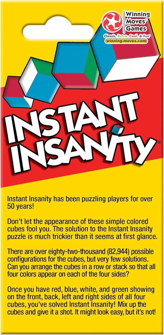 Instant Insanity - Classic 1 Player Game