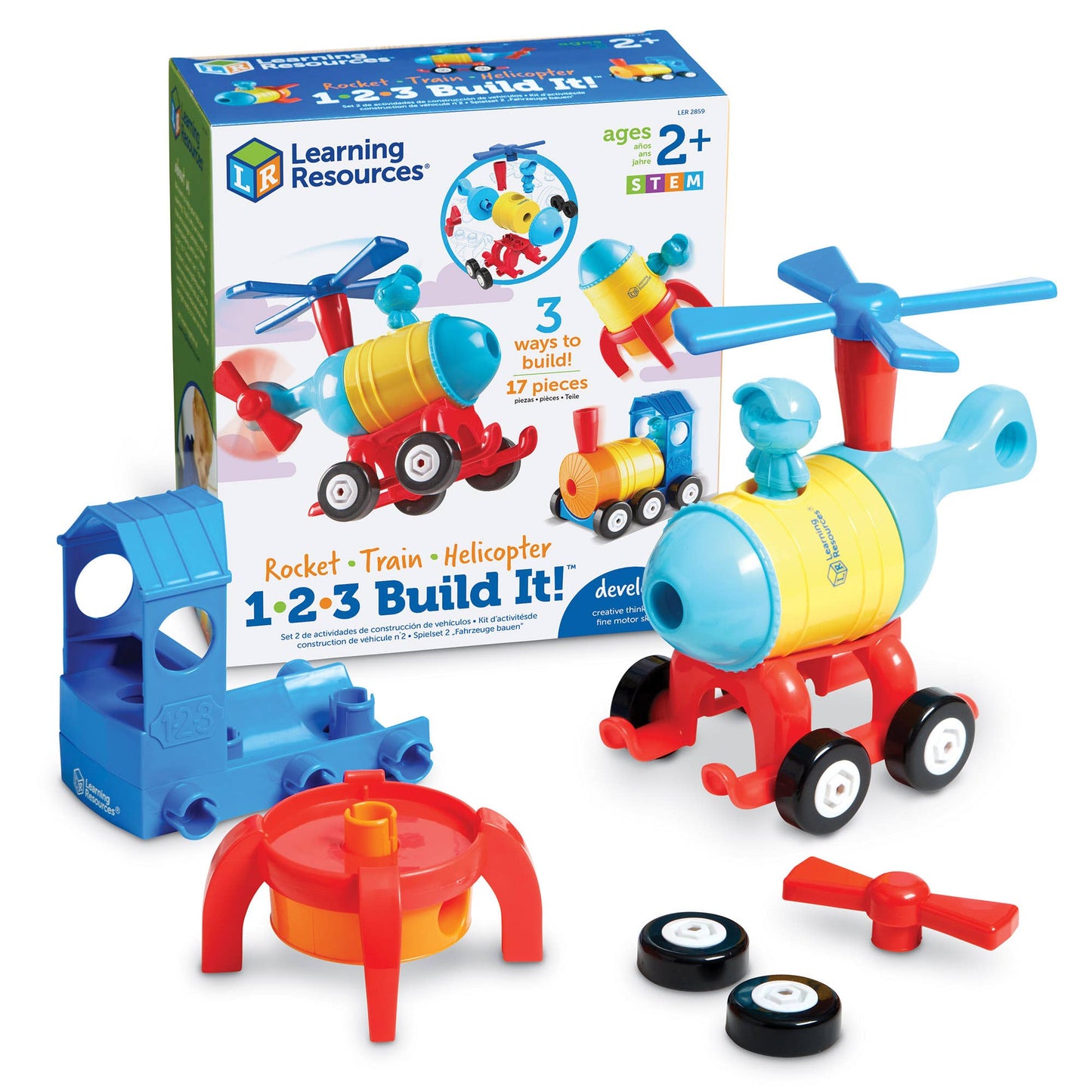 1-2-3 Build It!™ Train/Rocket/Helicopter