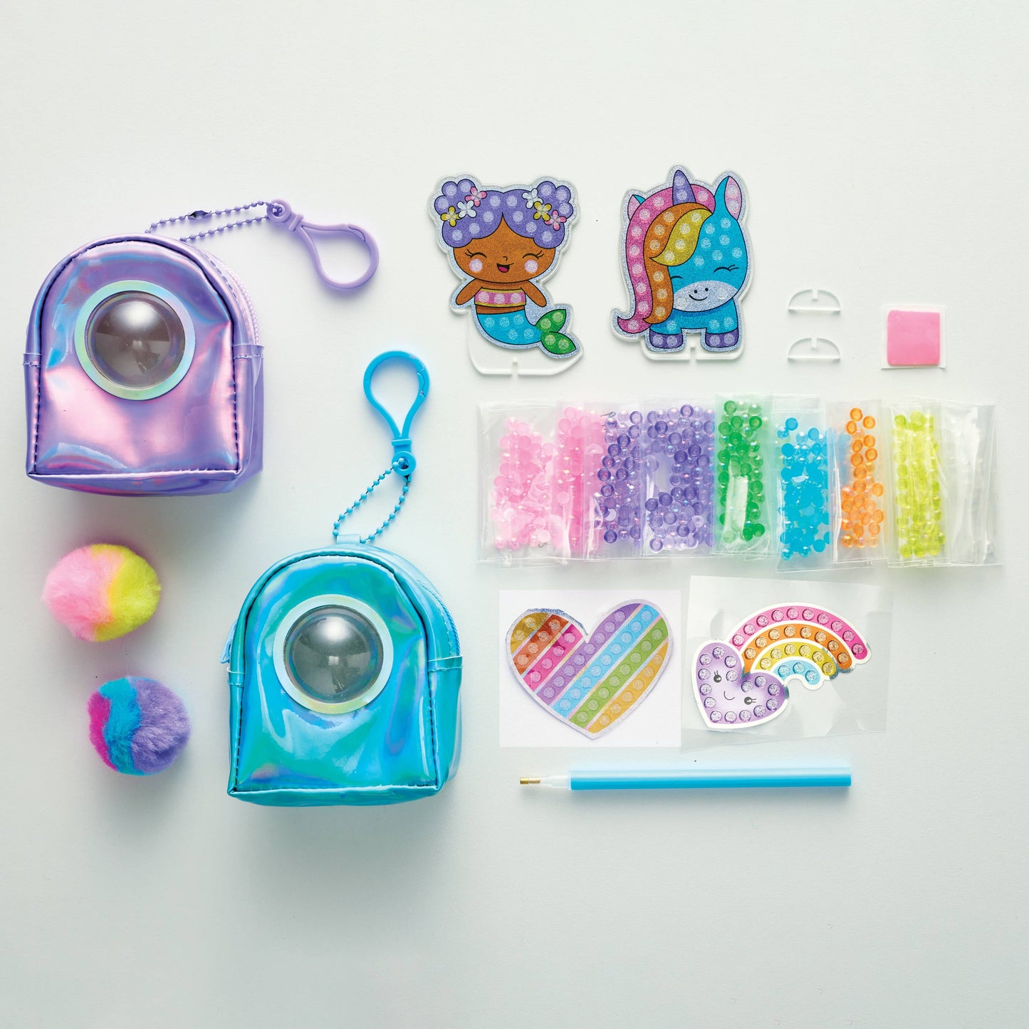 Bubble Gems Backpack Keychains Diamond Painting Kit