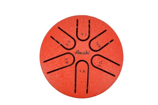 3" Steel Tongue Drum: Red
