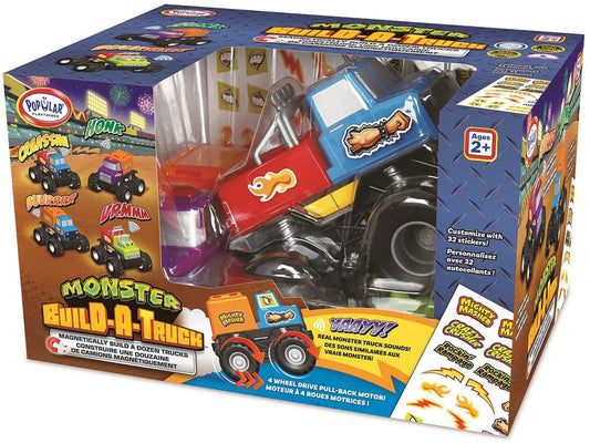 Magnetic Build A Monster Truck