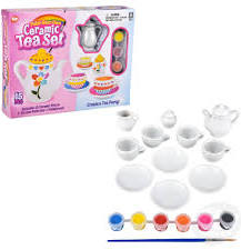 Ceramic Paint Your Own Tea Set