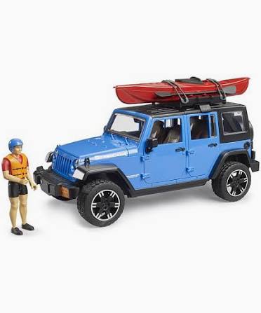 Jeep Wrangler Rubicon w Kayak and figure