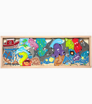 Ocean A to Z Puzzle & Playset