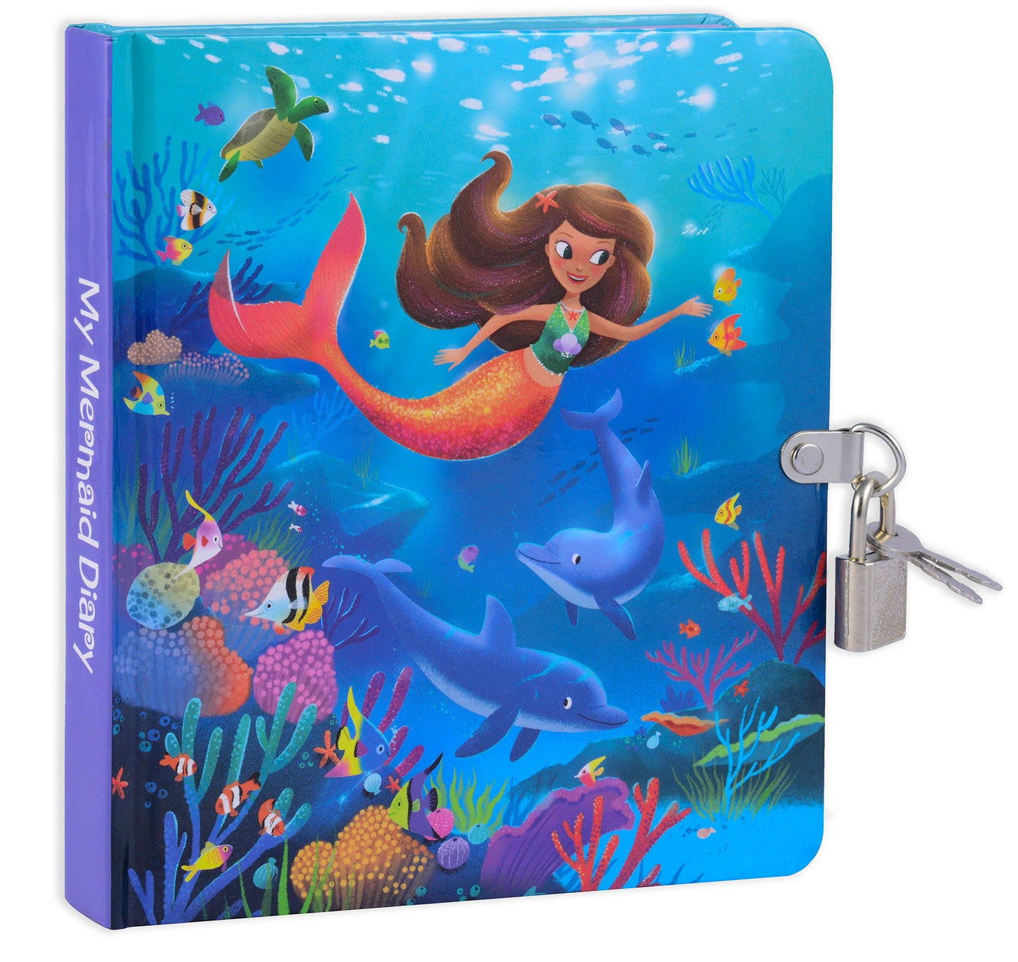Mermaid Glow in the Dark Lock and Key Diary