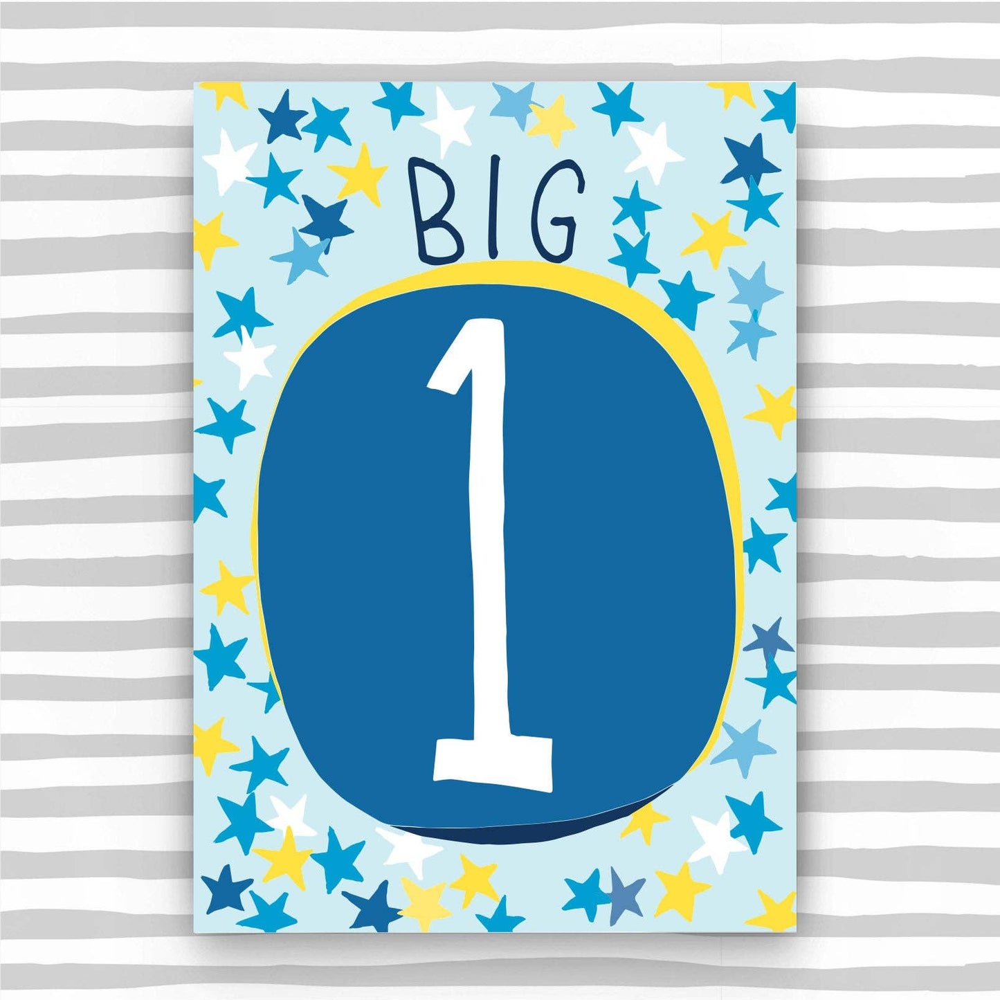 1st Birthday Card For A Boy - Boy Age 1 Birthday Card