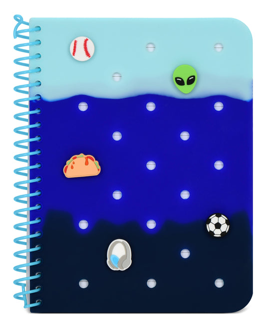 OCEAN WAVES CHARMED JOURNAL - INCLUDES 5 CHARMS