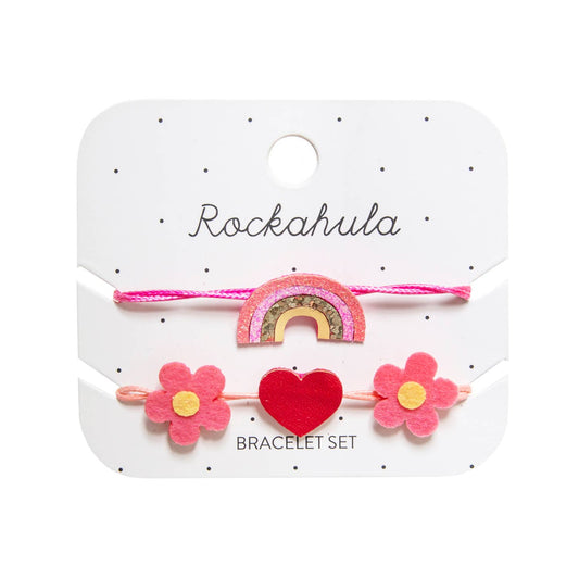 Cheerful Rainbow Bracelet Set