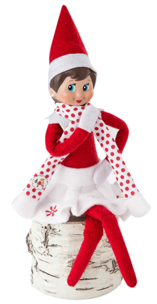 Elf Claus Couture Snowflake Skirt & Scarf
