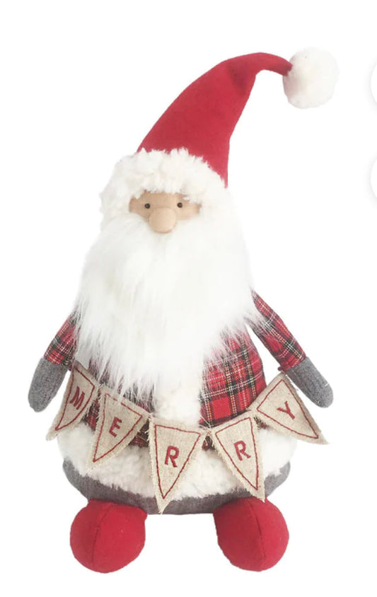 Tartan Santa Shelf Sitter