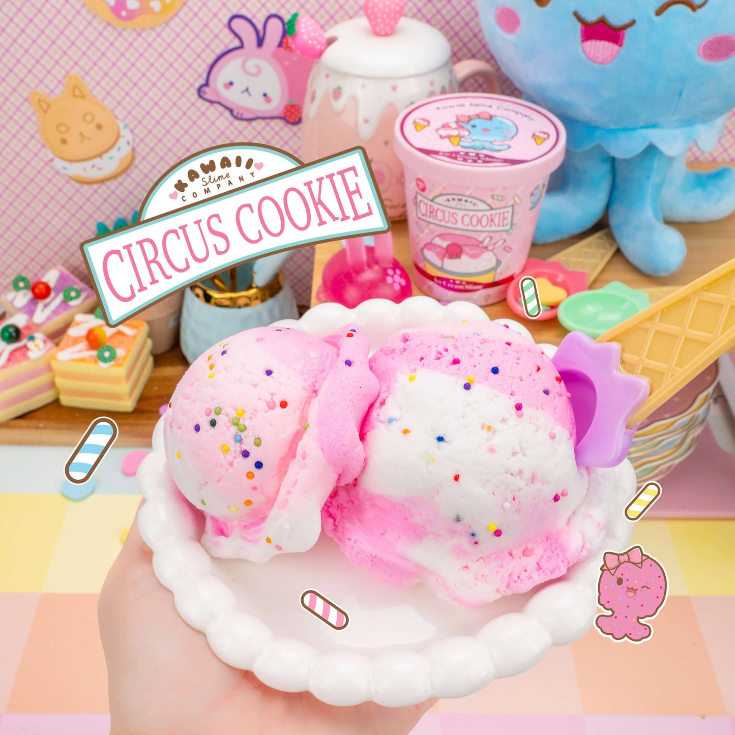 Circus Cookie Scented Ice Cream Pint Slime