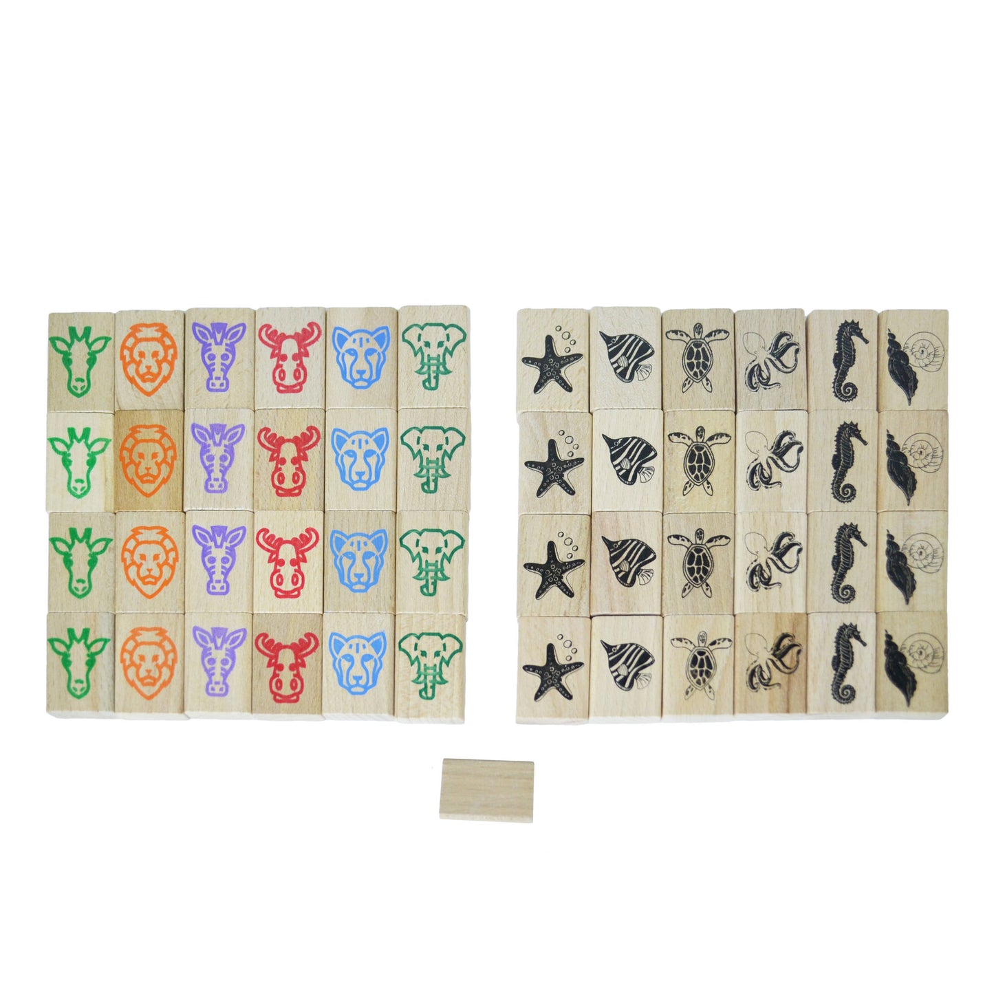 Mahjong 49 pcs: Wood