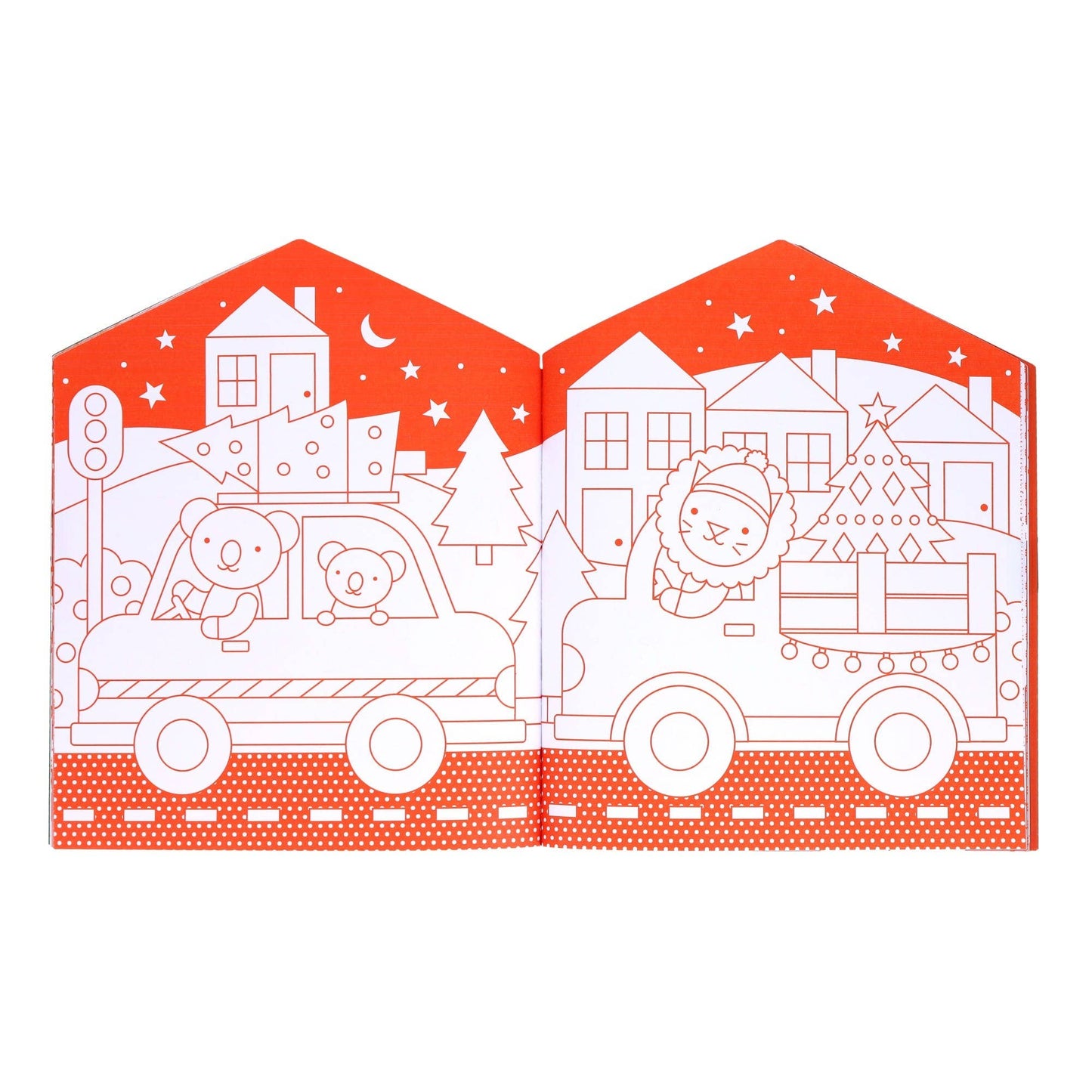 Christmas Coloring Book + Stickers