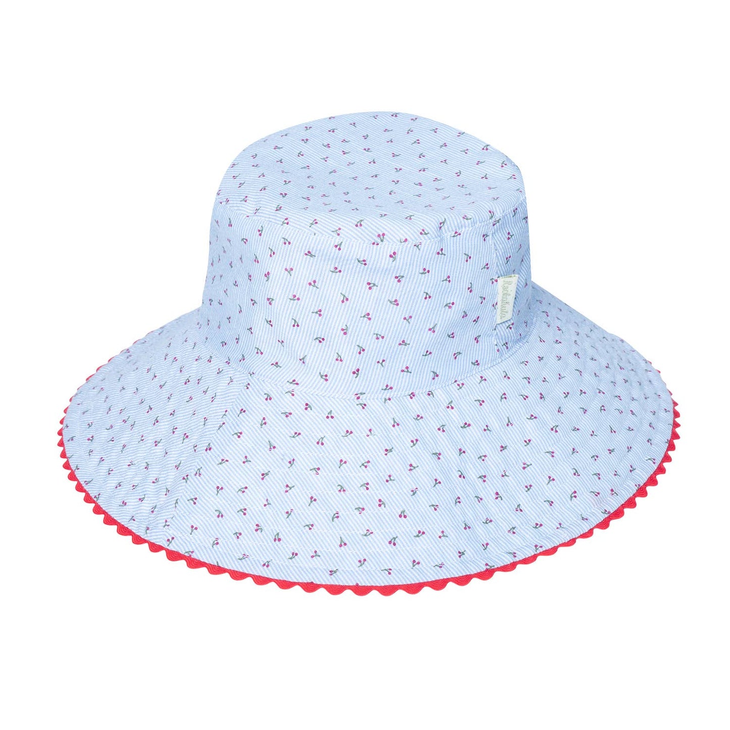 Cherry Gingham Reversible Sun Hat 3-6 Years