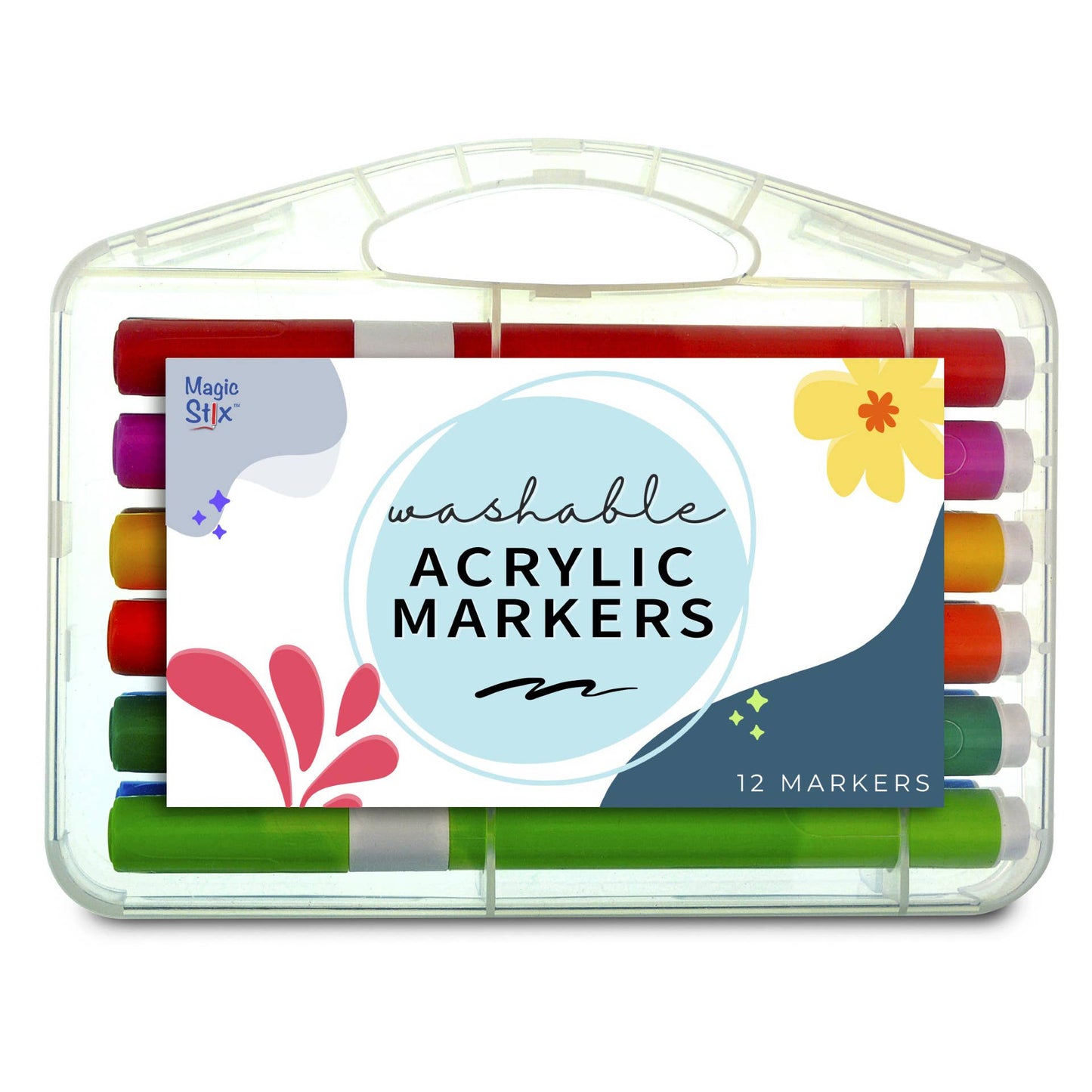 Magic Stix Washable Acrylic Markers 12 pk