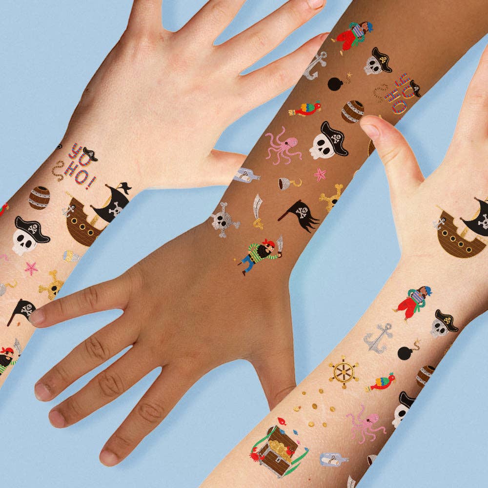 PIRATE TEMPORARY TATTOO  PACK