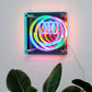 Neon Art Infinity Mirror Sign-Smile