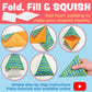 Origami Squishies - Stuffed Origami Paper Craft Kit for Kids