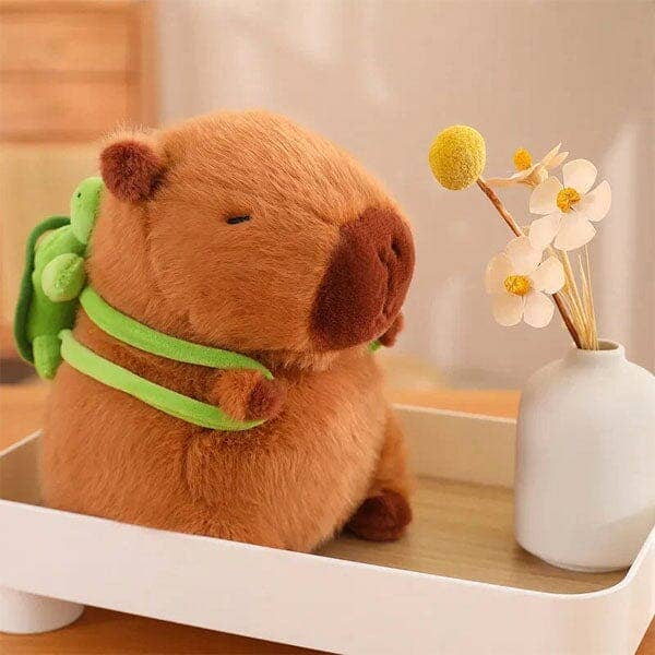 Capybara w/ Turtle Backpack