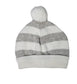 Cotton Striped Hat Pompom: Blue / 12m