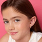 Little Luxe Drop Earrings | Heart with Pink Cubic Zirconia