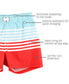From Sea To Shining Sea Swim Trunks: 3-6M