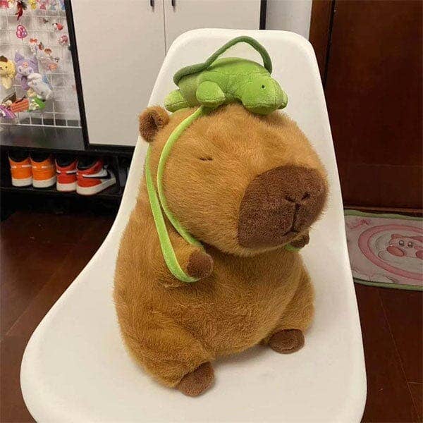 Capybara w/ Turtle Backpack