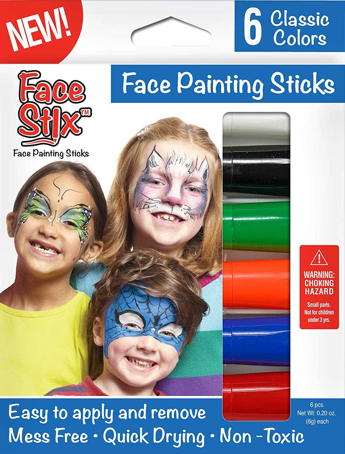 Face Paint Stix - 6 Pack