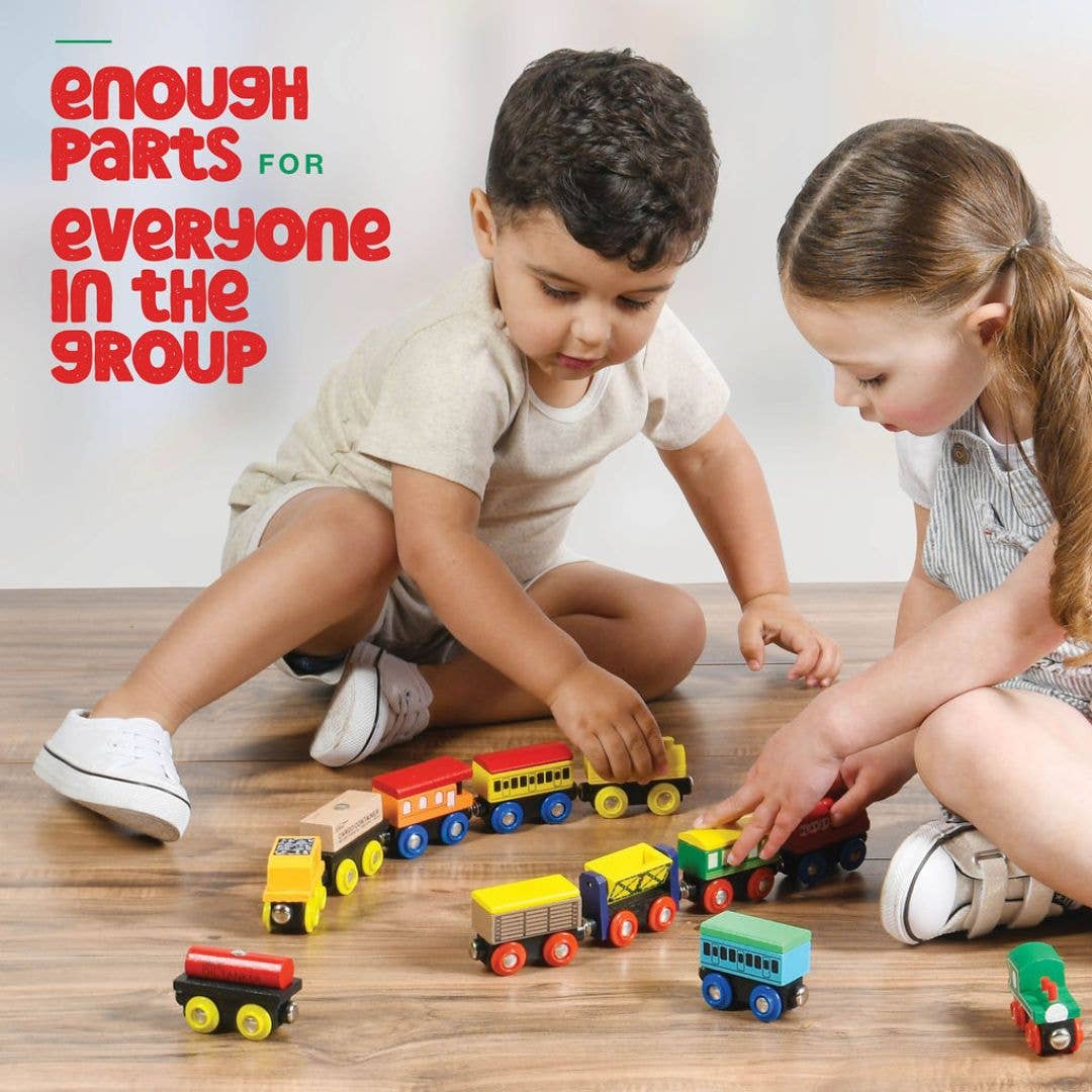 Wooden Train Set 12 PCS