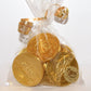 Hanukkah Gelt - 8 Gold Coins in Dreidel