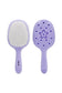 Purple Bristle Bitz Charm Hair Brush
