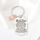 “To My Bestie” Keychain with Flower Charm