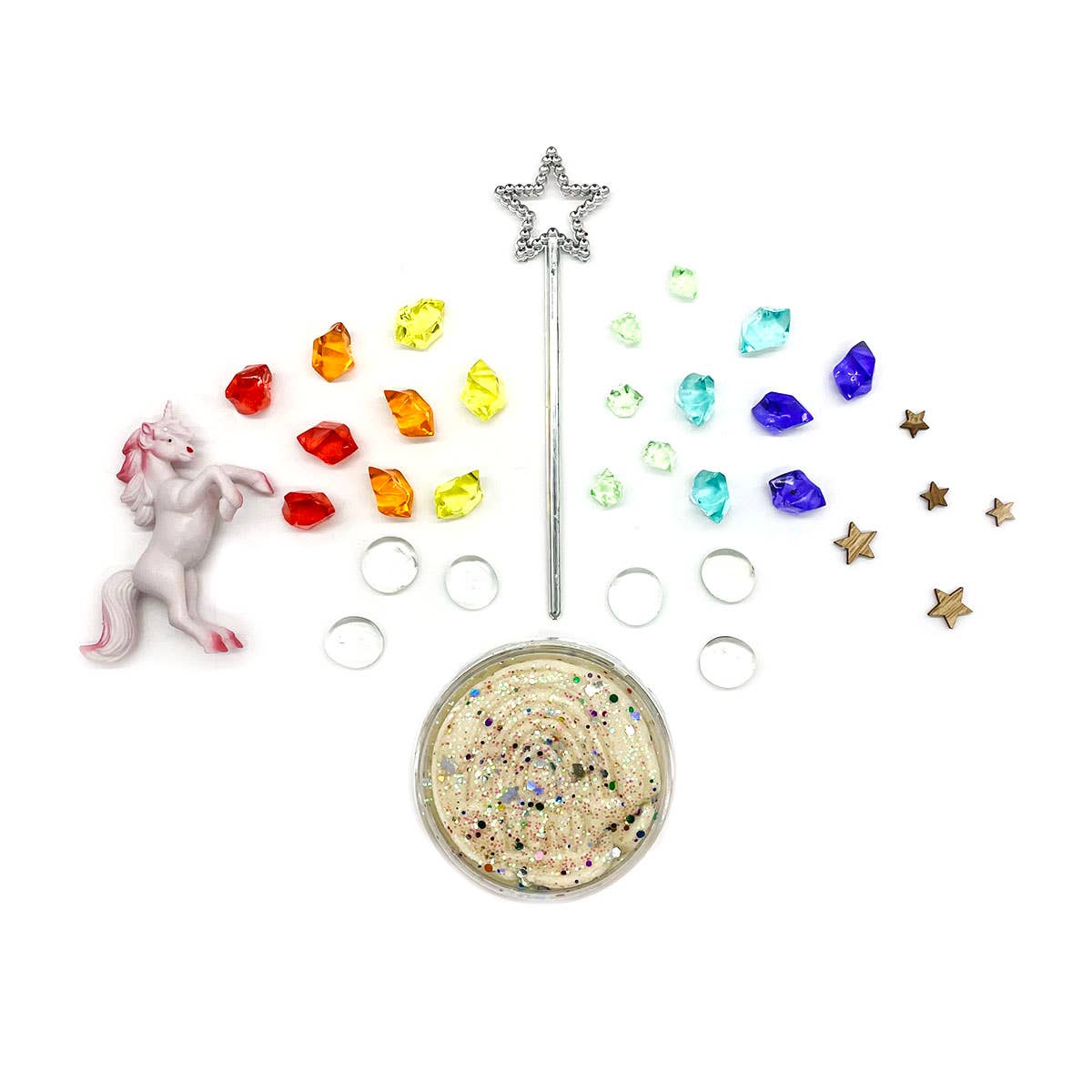 Unicorn Rainbow Dough Play Kit: Scented