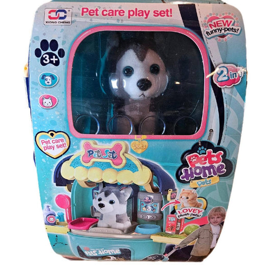 Pet Home Puppy Luggage Playset: Blue