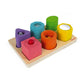 Wood Shapes & Sounds 6 Block Puzzle