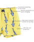 Jawsome Shark Swim Trunks: 4T