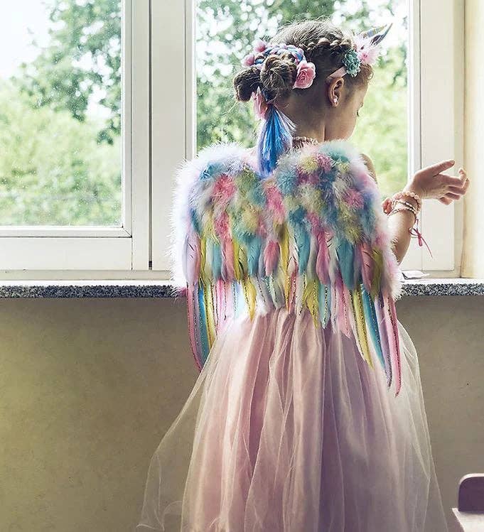Unicorn Wings & Head band Set