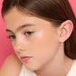 Little Luxe Drop Earrings | Heart with Pink Cubic Zirconia
