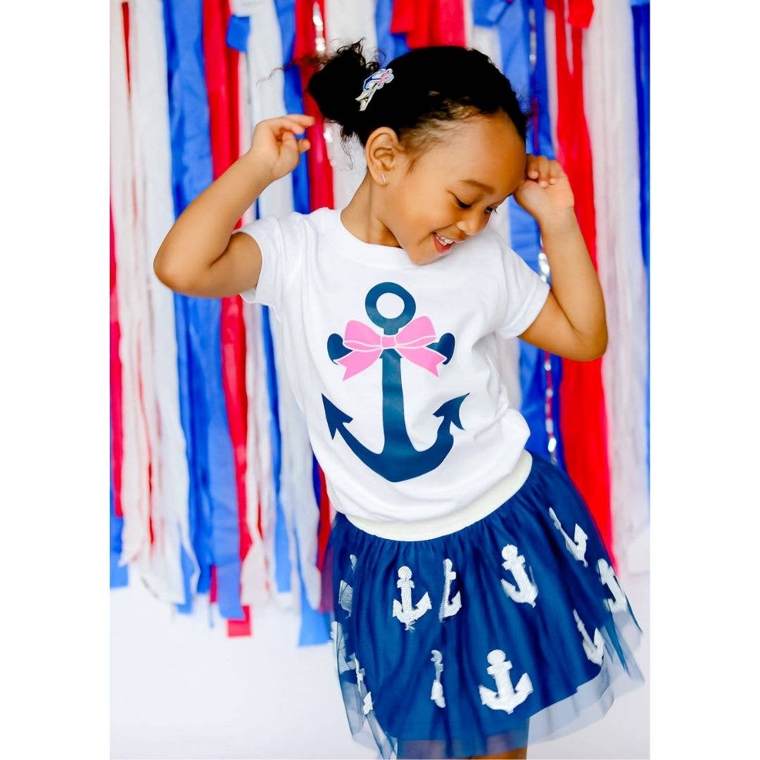 Anchor Tutu - Dress Up Skirt - Kids Summer Tutu: 2-4Y