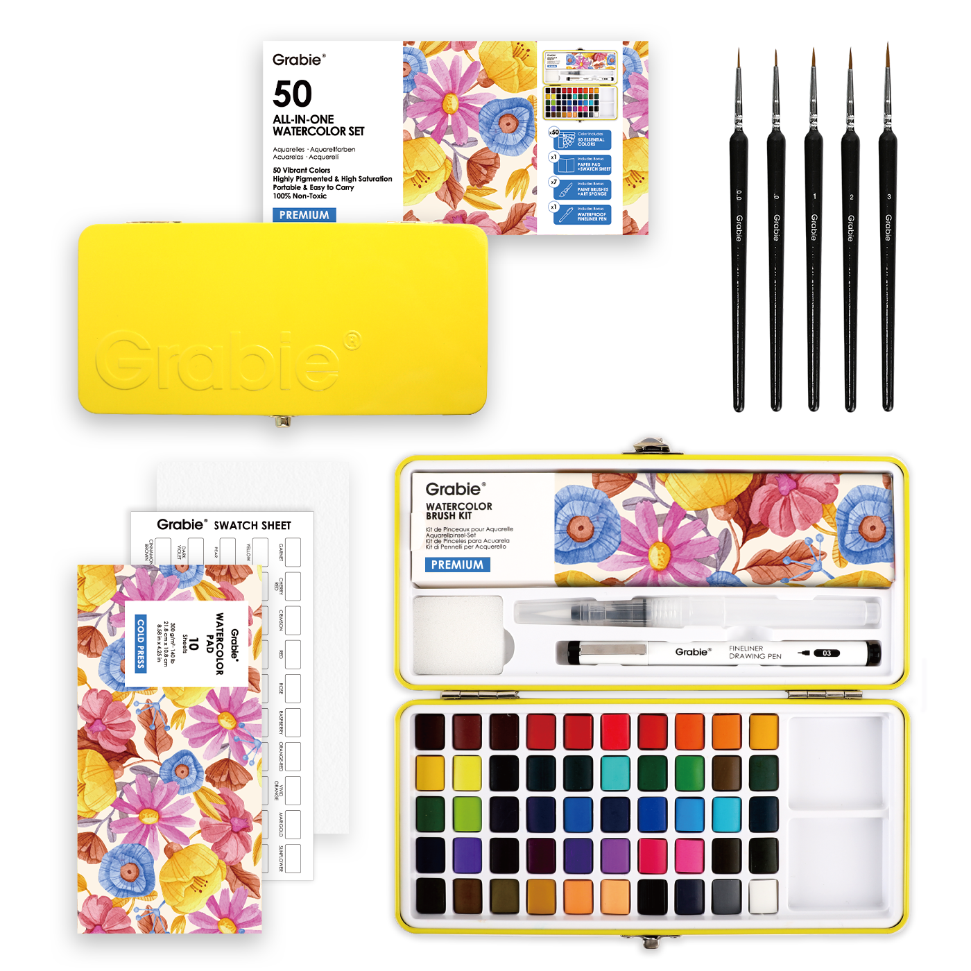 Grabie  Premium Watercolor Set of 50