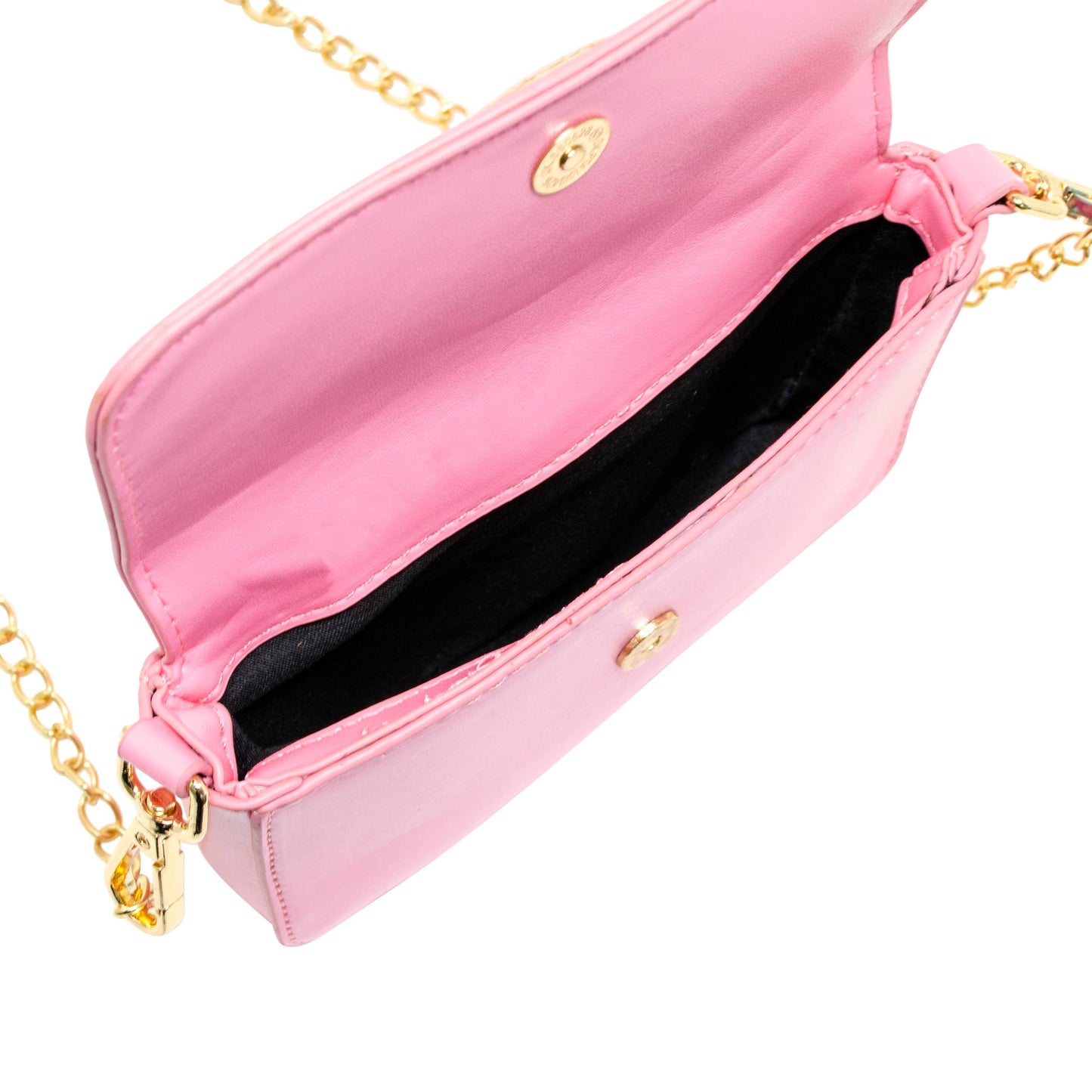 Happy Face Clutch Bag: Pink