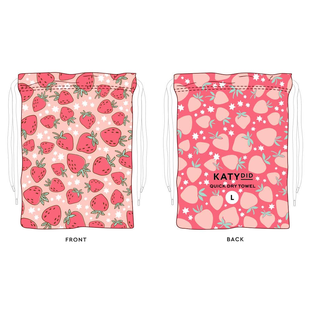 Strawberries Quick Dry Beach Towel