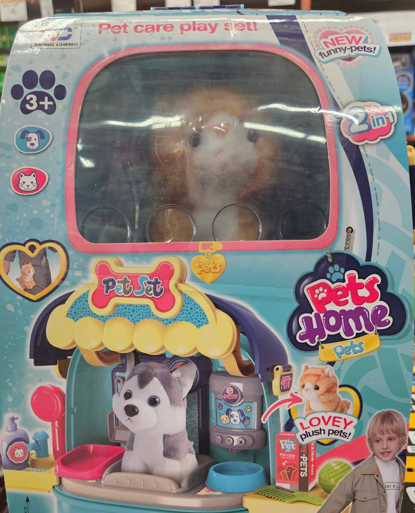 Pet Home Kitten Luggage Playset: Pink