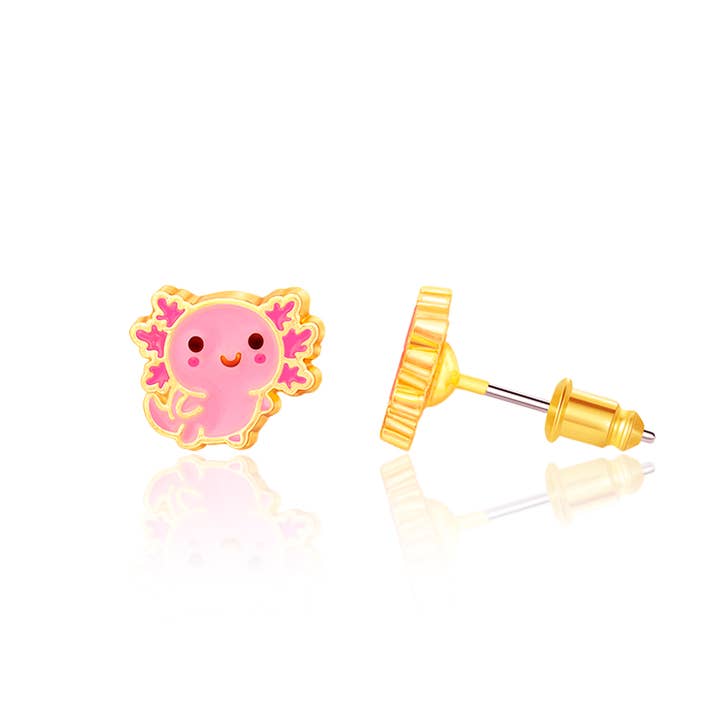 Axolotl Love | Cutie Stud Earrings for Girls