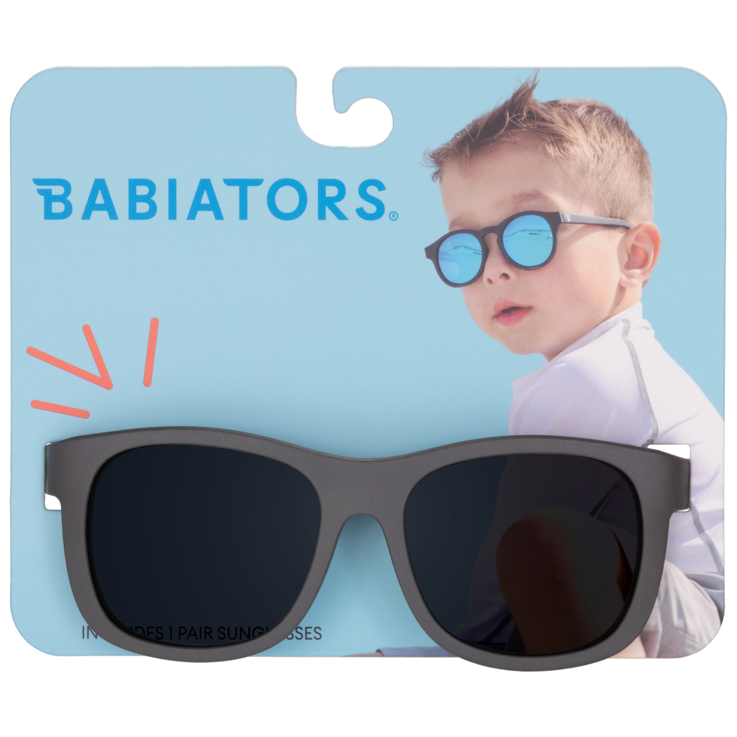 Galactic Grey Navigator Sunglasses: Ages 3-5