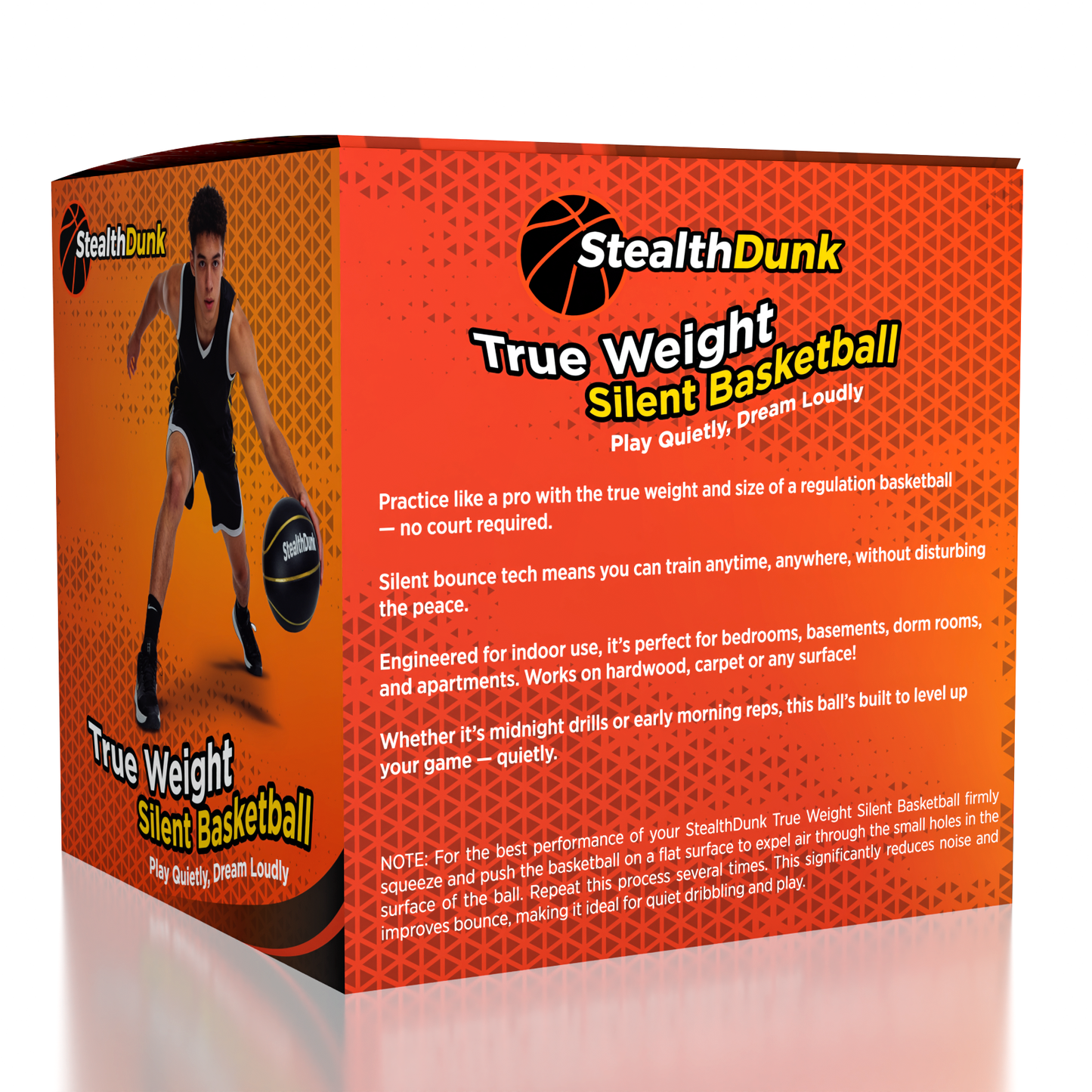 StealthDunk Full Size True Weight Silent Basketball