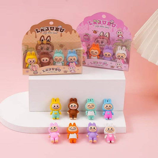 Labubu erasers Set of 4