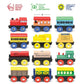 Wooden Train Set 12 PCS