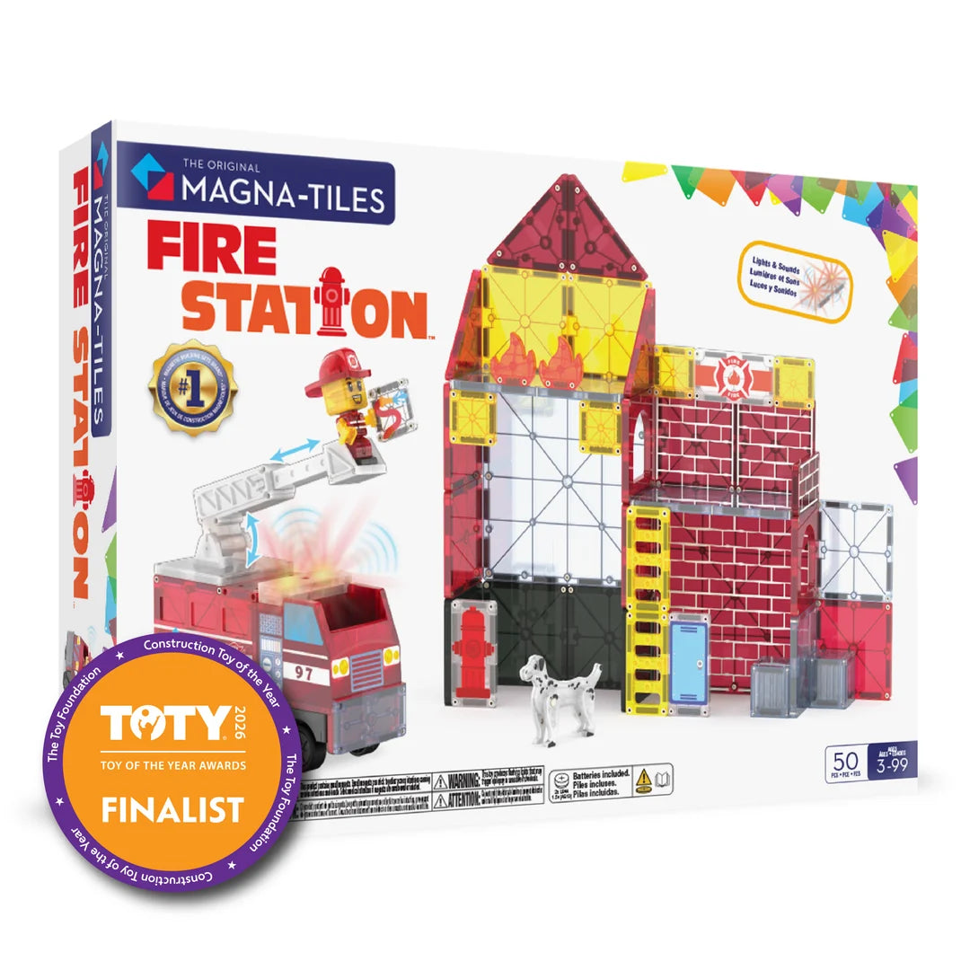 Magna-Tiles Fire Station